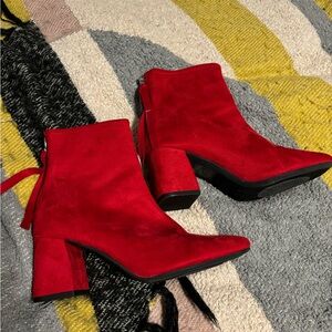 Size 8.5 women’s suede ankle boots